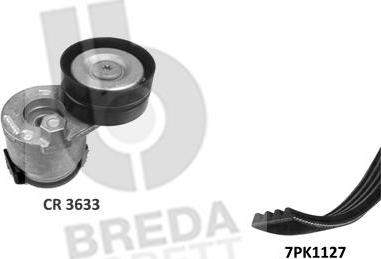 Breda Lorett KCA0043 - V-Ribbed Belt Set autospares.lv