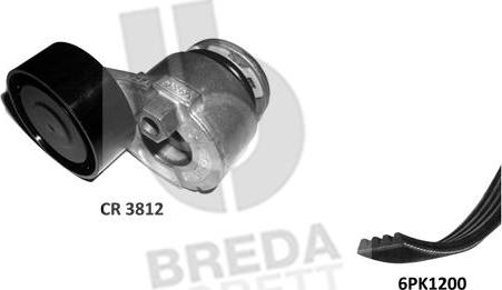 Breda Lorett KCA0042 - V-Ribbed Belt Set autospares.lv
