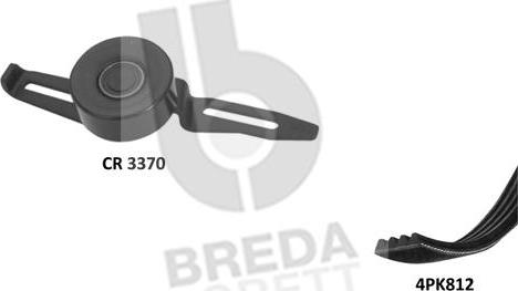 Breda Lorett KCA0057 - V-Ribbed Belt Set autospares.lv