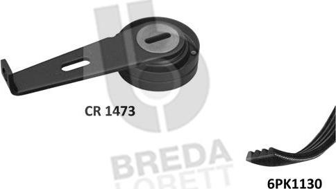 Breda Lorett KCA0004 - V-Ribbed Belt Set autospares.lv
