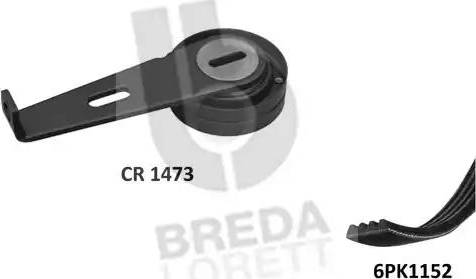 Breda Lorett KCA0001 - V-Ribbed Belt Set autospares.lv