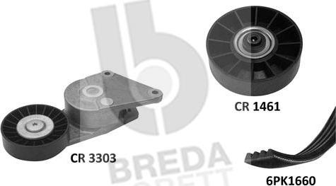 Breda Lorett KCA0008 - V-Ribbed Belt Set autospares.lv