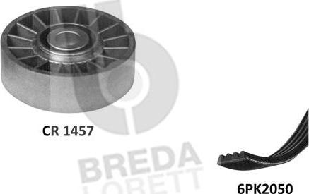 Breda Lorett KCA0003 - V-Ribbed Belt Set autospares.lv