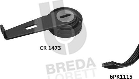 Breda Lorett KCA0002 - V-Ribbed Belt Set autospares.lv