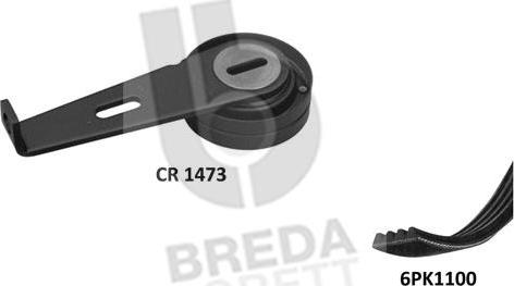 Breda Lorett KCA0014 - V-Ribbed Belt Set autospares.lv
