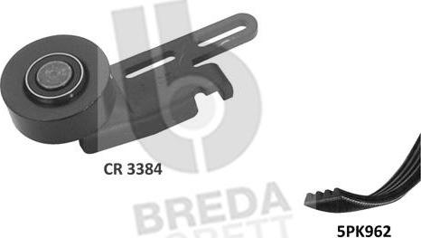 Breda Lorett KCA0011 - V-Ribbed Belt Set autospares.lv