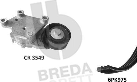 Breda Lorett KCA0029 - V-Ribbed Belt Set autospares.lv