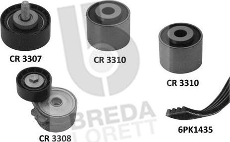 Breda Lorett KCA0021 - V-Ribbed Belt Set autospares.lv