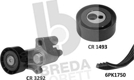 Breda Lorett KCA0023 - V-Ribbed Belt Set autospares.lv