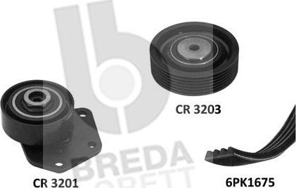 Breda Lorett KCA0027 - V-Ribbed Belt Set autospares.lv