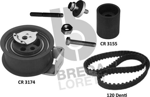 Breda Lorett KCD0723 - Timing Belt Set autospares.lv