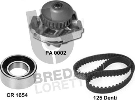 Breda Lorett KPA0586A - Water Pump & Timing Belt Set autospares.lv