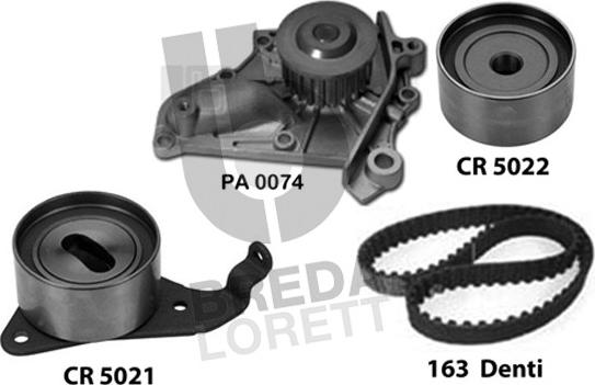 Breda Lorett KPA0669A - Water Pump & Timing Belt Set autospares.lv