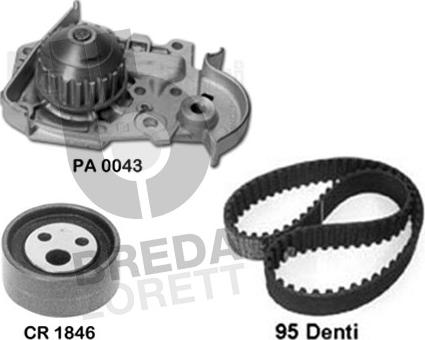 Breda Lorett KPA0057A - Water Pump & Timing Belt Set autospares.lv