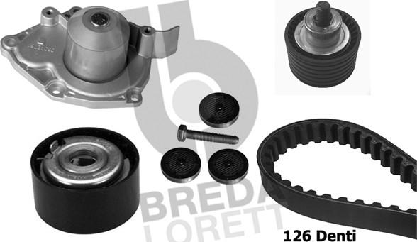 Breda Lorett KPA0143A - Water Pump & Timing Belt Set autospares.lv