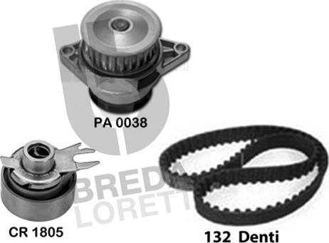 Breda Lorett KPA0142A - Water Pump & Timing Belt Set autospares.lv