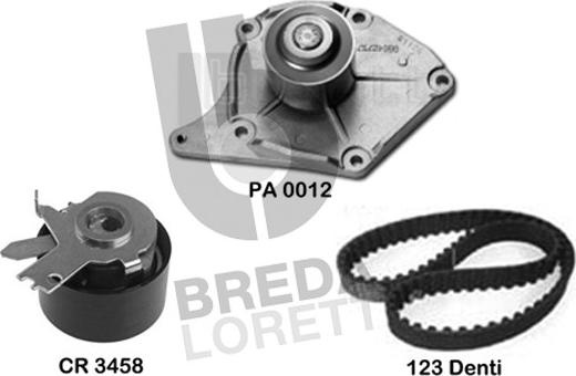 Breda Lorett KPA0361A - Water Pump & Timing Belt Set autospares.lv