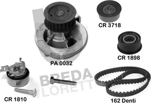 Breda Lorett KPA0718B - Water Pump & Timing Belt Set autospares.lv