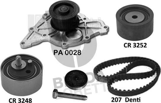 Breda Lorett KPA0771A - Water Pump & Timing Belt Set autospares.lv