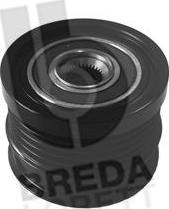 Breda Lorett RLA3916 - Pulley, alternator, freewheel clutch autospares.lv