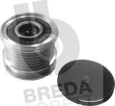 Breda Lorett RLA3912 - Pulley, alternator, freewheel clutch autospares.lv