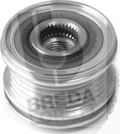 Breda Lorett RLA3691 - Pulley, alternator, freewheel clutch autospares.lv