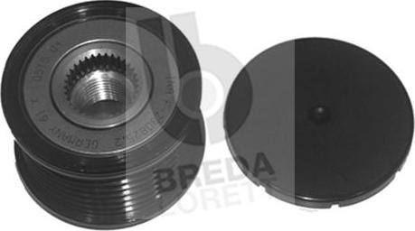 Breda Lorett RLA3615 - Pulley, alternator, freewheel clutch autospares.lv