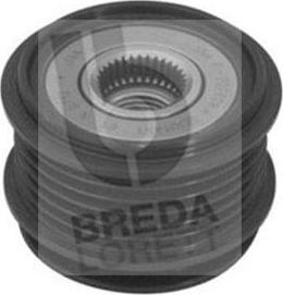 Breda Lorett RLA3162 - Pulley, alternator, freewheel clutch autospares.lv