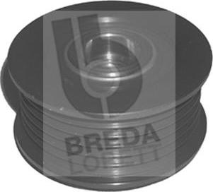 Breda Lorett RLA3806 - Pulley, alternator, freewheel clutch autospares.lv