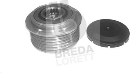 Breda Lorett RLA3759 - Pulley, alternator, freewheel clutch autospares.lv