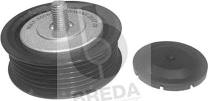 Breda Lorett TOA3755 - Pulley, v-ribbed belt autospares.lv