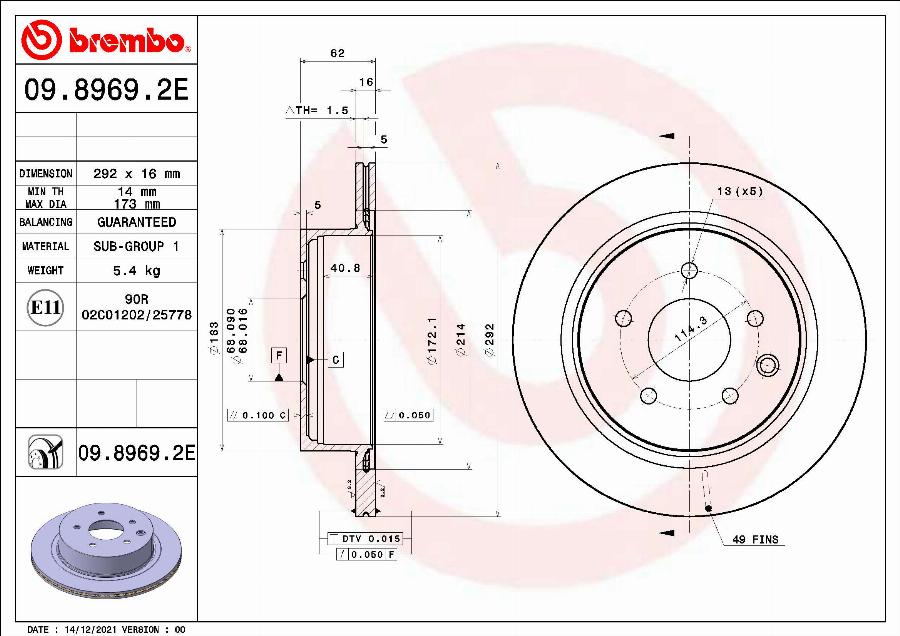 Brembo KT08020 - Brake Set, disc brakes autospares.lv