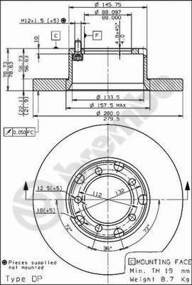 Brembo 08.6923.20 - Brake Disc autospares.lv