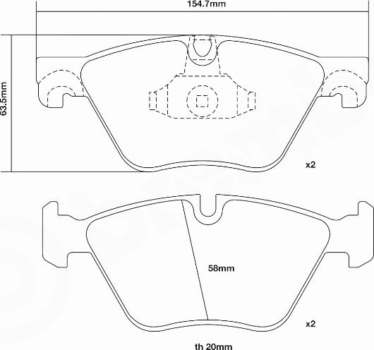 Brembo 07.B314.97 - High Performance Brake Pad Set autospares.lv