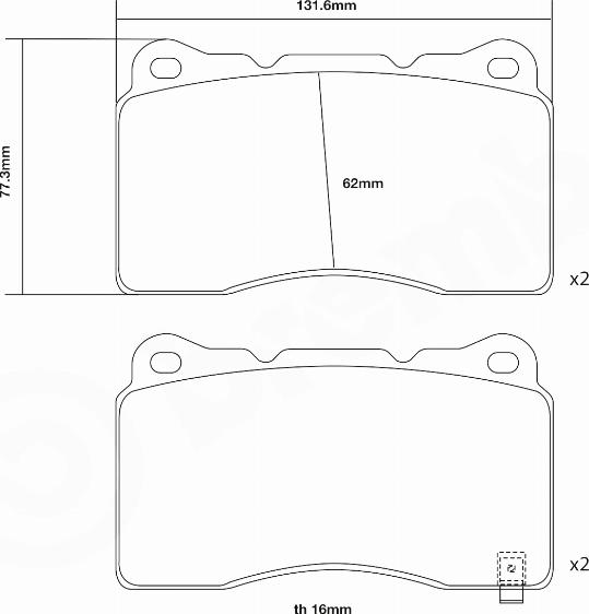 Brembo 07.B314.48 - High Performance Brake Pad Set autospares.lv