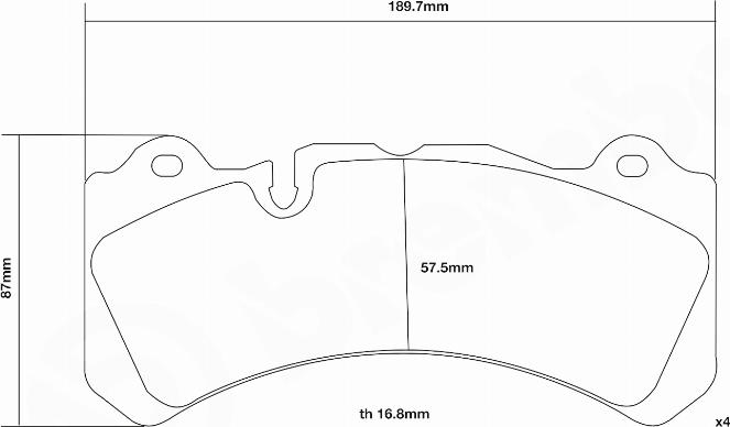 Brembo 07.B314.59 - High Performance Brake Pad Set autospares.lv