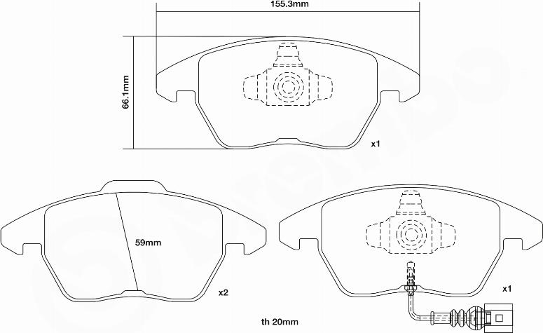 Brembo 07.B314.52 - High Performance Brake Pad Set autospares.lv