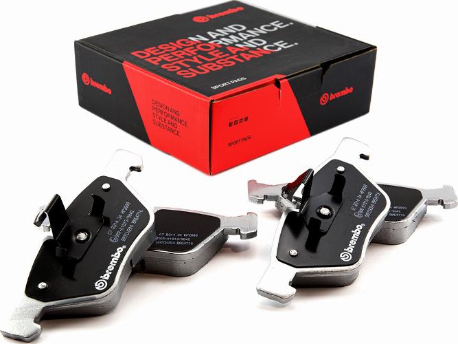 Brembo 07.B314.34 - High Performance Brake Pad Set autospares.lv