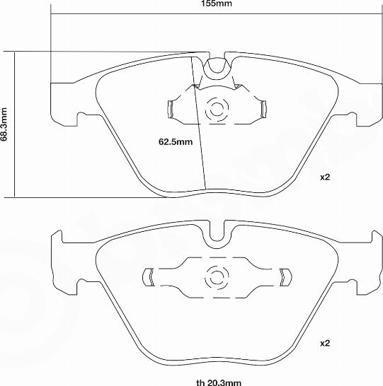 Brembo 07.B314.35 - High Performance Brake Pad Set autospares.lv