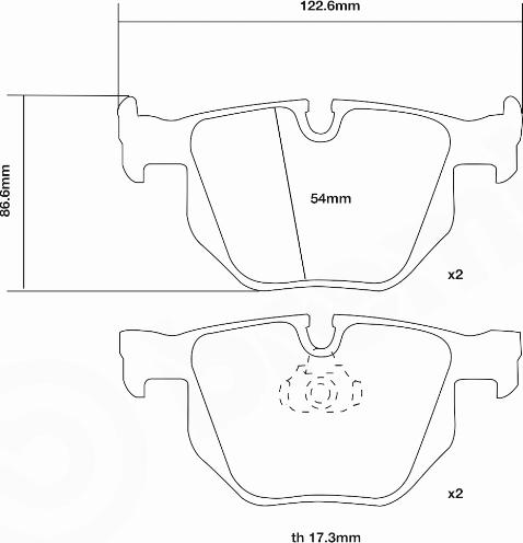 Brembo 07.B315.48 - High Performance Brake Pad Set autospares.lv