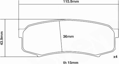 Brembo 07.B315.68 - High Performance Brake Pad Set autospares.lv