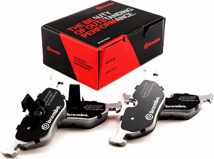 Brembo 07.B315.26 - High Performance Brake Pad Set autospares.lv