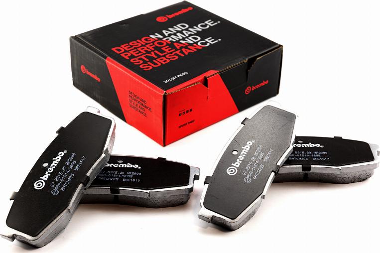 Brembo 07.B315.20 - High Performance Brake Pad Set autospares.lv