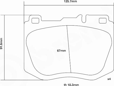 Brembo 07.D435.45 - High Performance Brake Pad Set autospares.lv