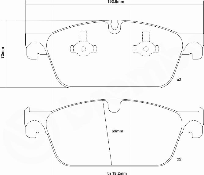 Brembo 07.D435.47 - High Performance Brake Pad Set autospares.lv