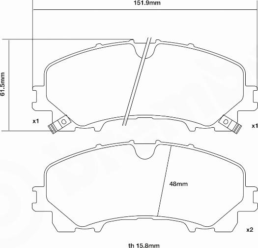 Brembo 07.D435.58 - High Performance Brake Pad Set autospares.lv