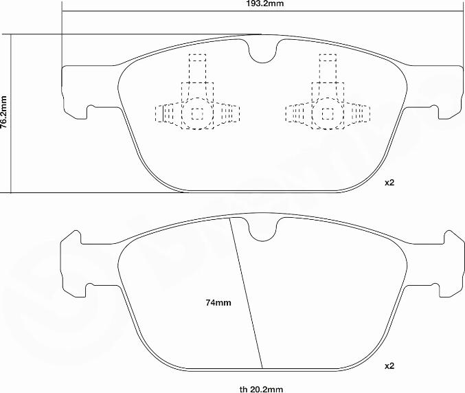 Brembo 07.D435.52 - High Performance Brake Pad Set autospares.lv