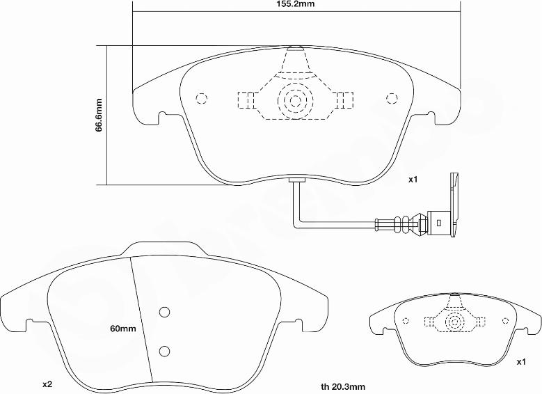 Brembo 07.D435.04 - High Performance Brake Pad Set autospares.lv