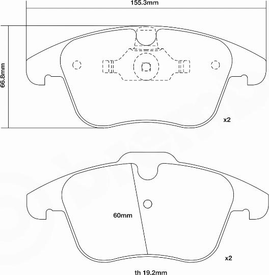 Brembo 07.D435.03 - High Performance Brake Pad Set autospares.lv