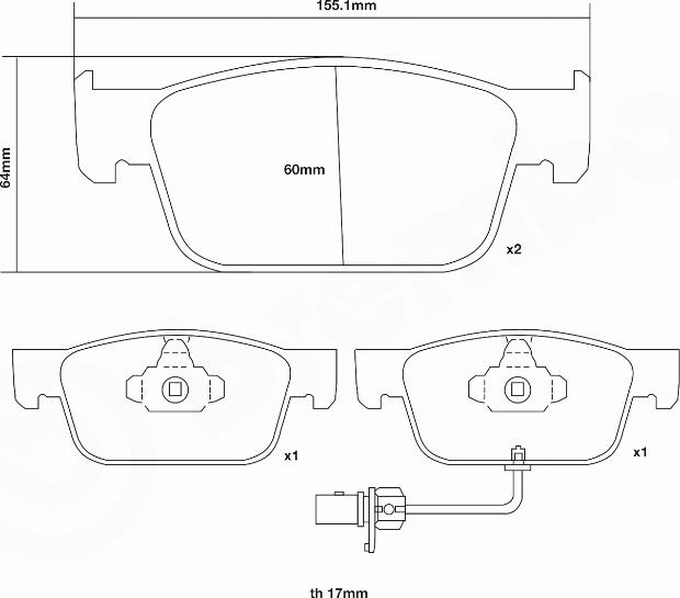 Brembo 07.D435.39 - High Performance Brake Pad Set autospares.lv